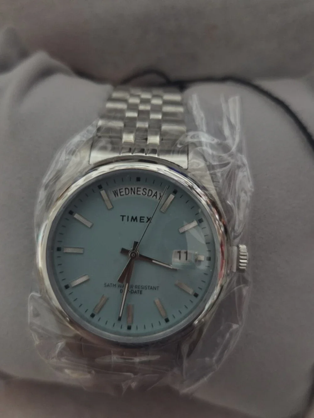 Timex Legacy Day And Date Watch in Turquoise Brand New In Box With Tags